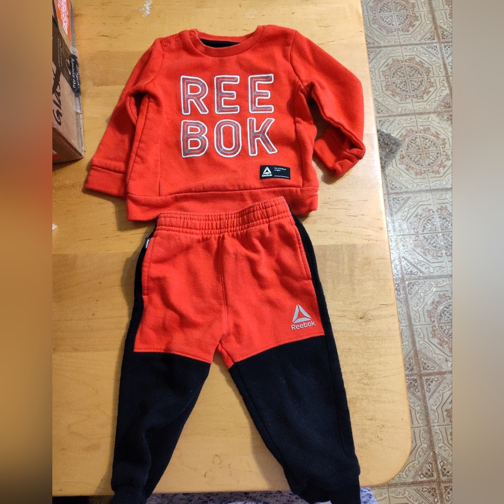 Reebok Kids Red and Black 2 piece